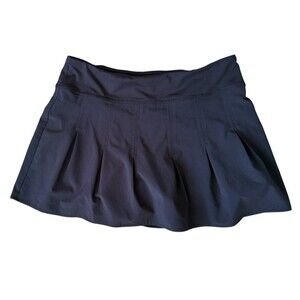 ATHLETA Black Tennis Skort Pleated Built in Mesh Shorts Pocket Size XS 983366